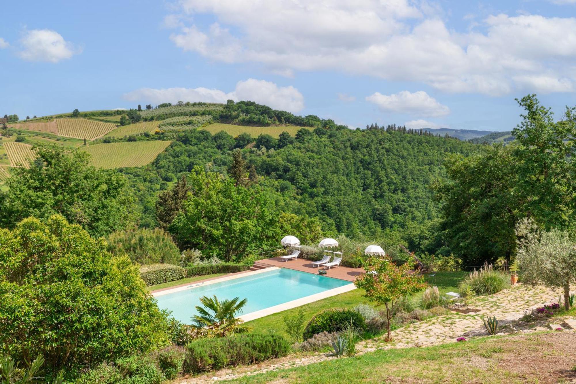 Villa Rignana Chianti Estate, Pool, Tennis,Cook Greve in Chianti Exterior foto