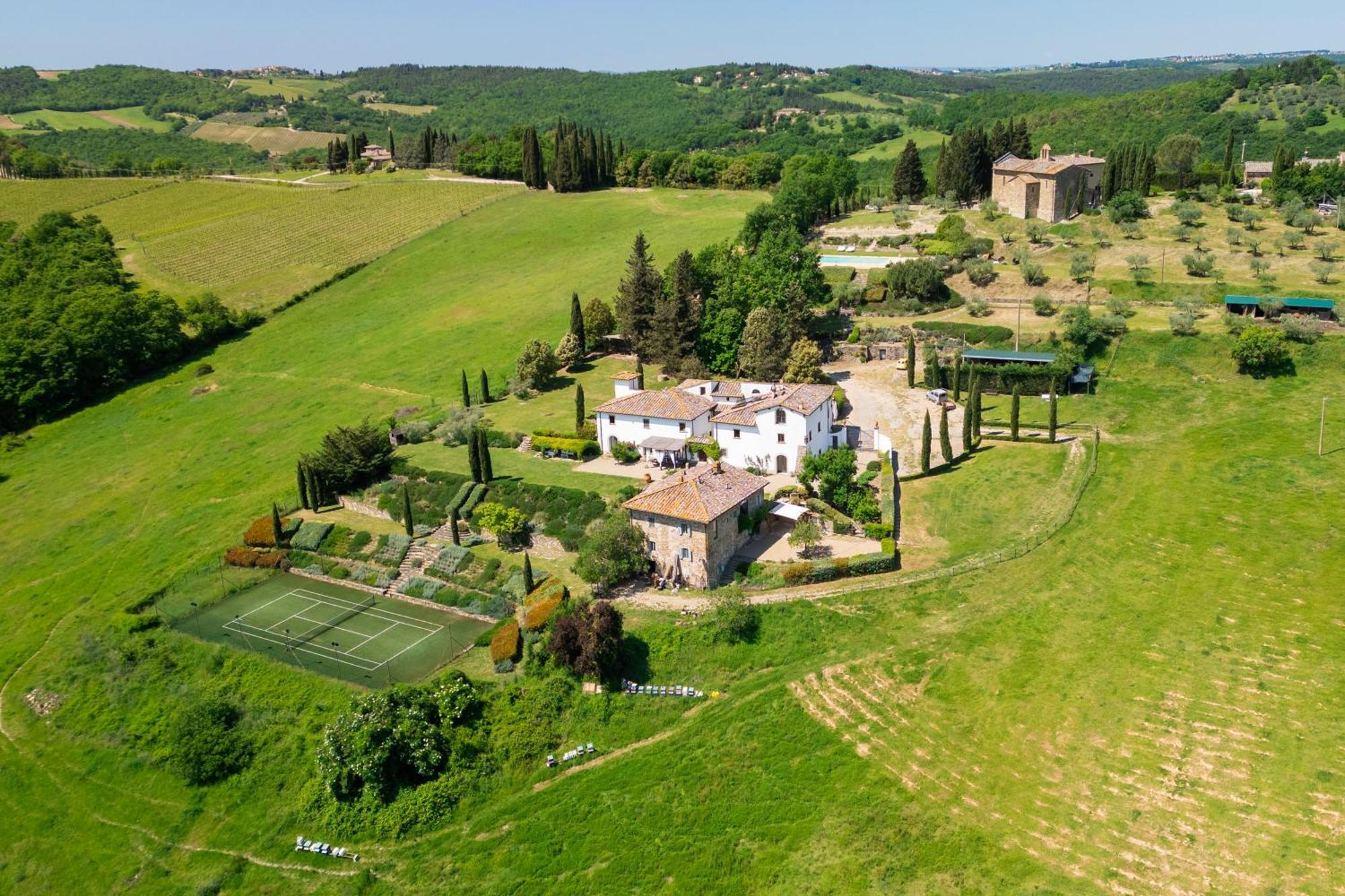 Villa Rignana Chianti Estate, Pool, Tennis,Cook Greve in Chianti Exterior foto