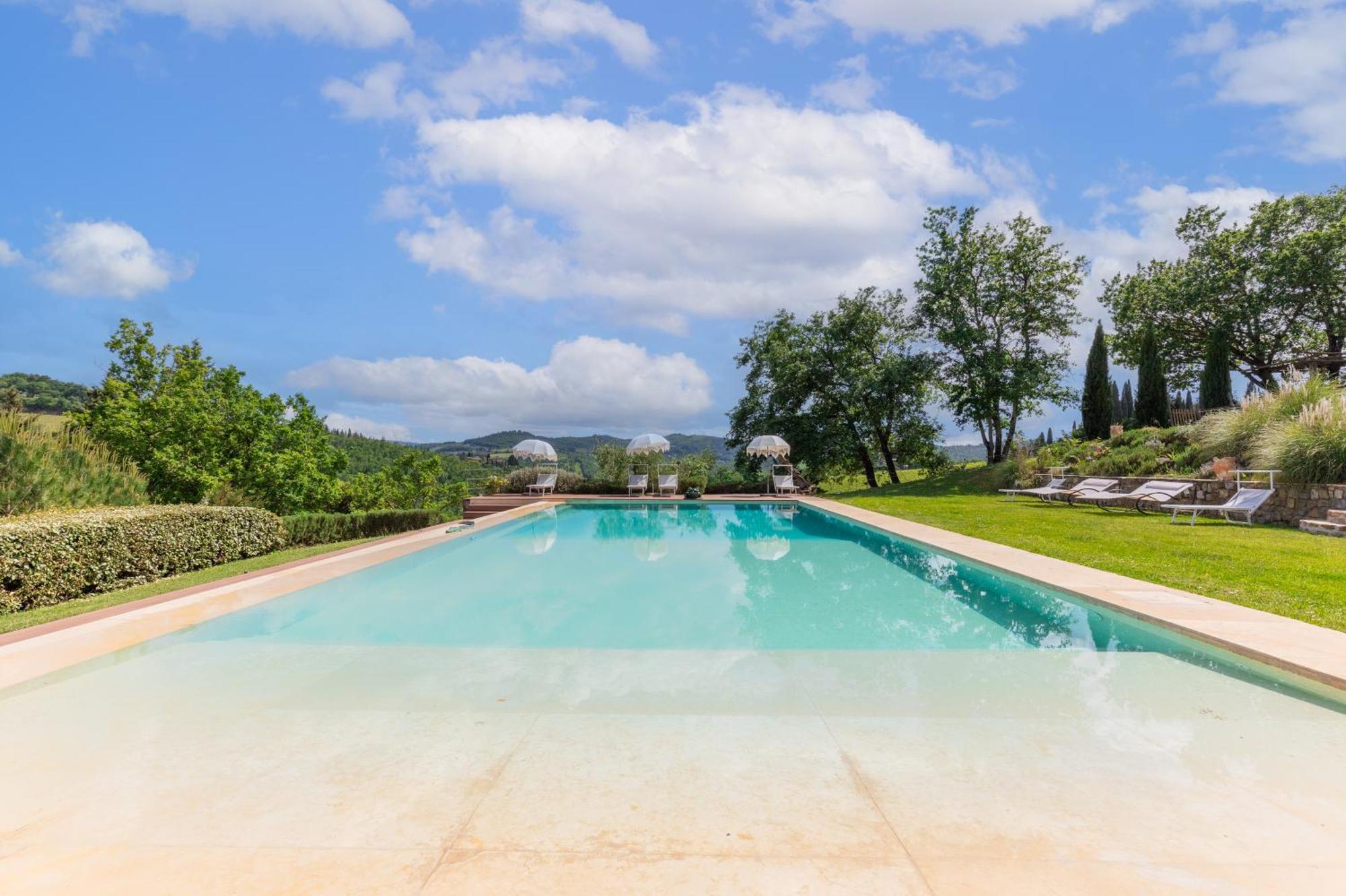 Villa Rignana Chianti Estate, Pool, Tennis,Cook Greve in Chianti Exterior foto