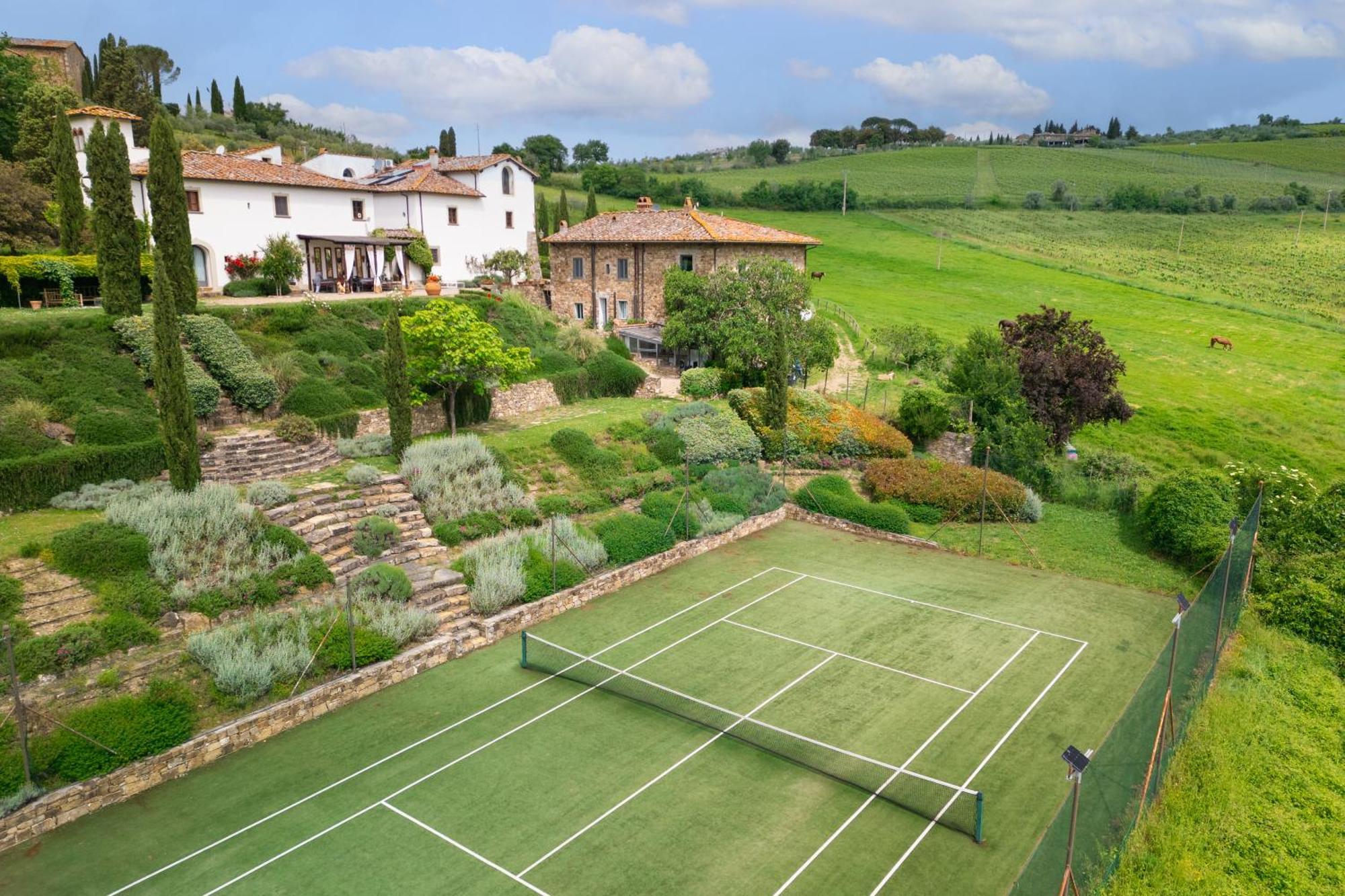 Villa Rignana Chianti Estate, Pool, Tennis,Cook Greve in Chianti Exterior foto